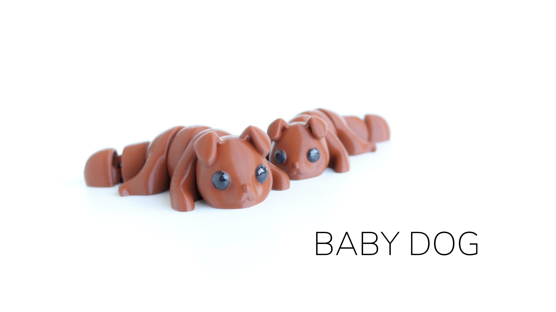 a row of brown toy elephants sitting next to each other