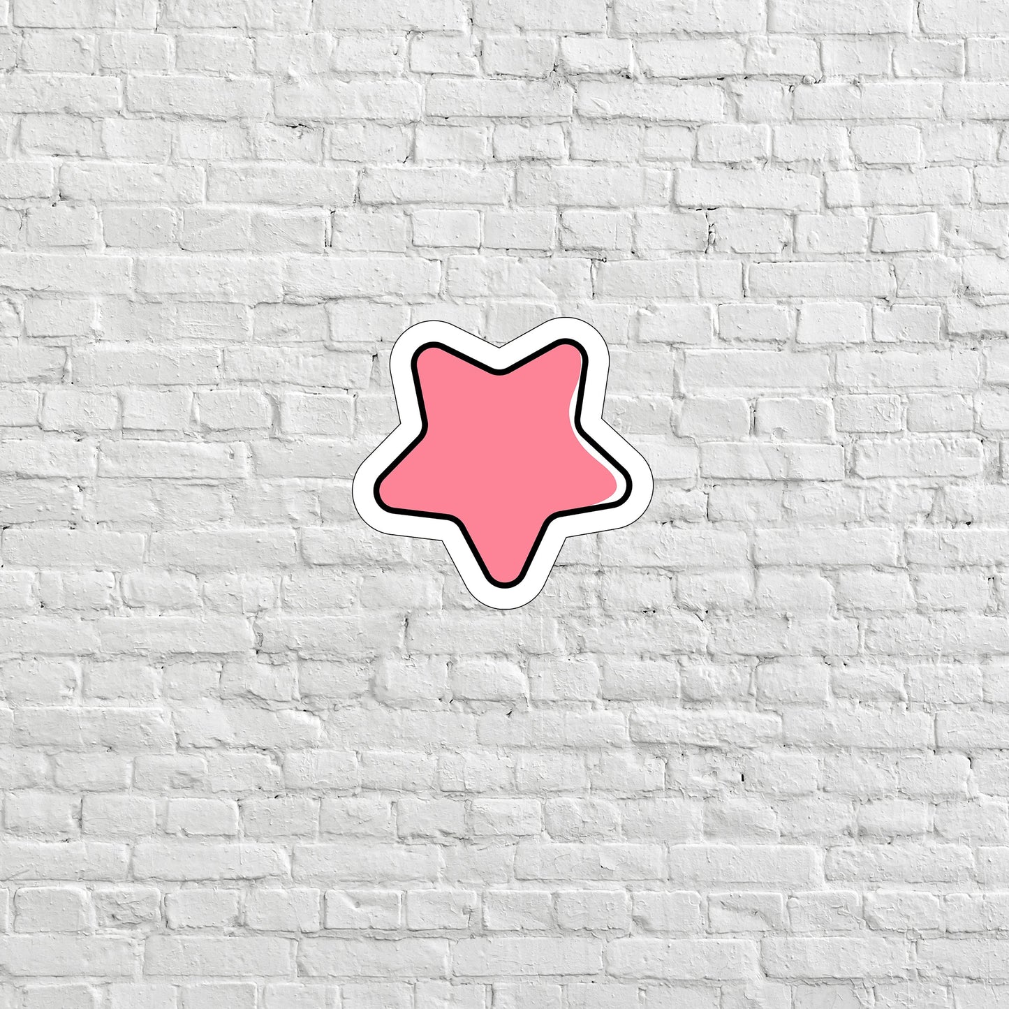 Pink Star Sticker, Express Yourself with our Unique Vinyl Stickers for Laptops, Tablets, and More!