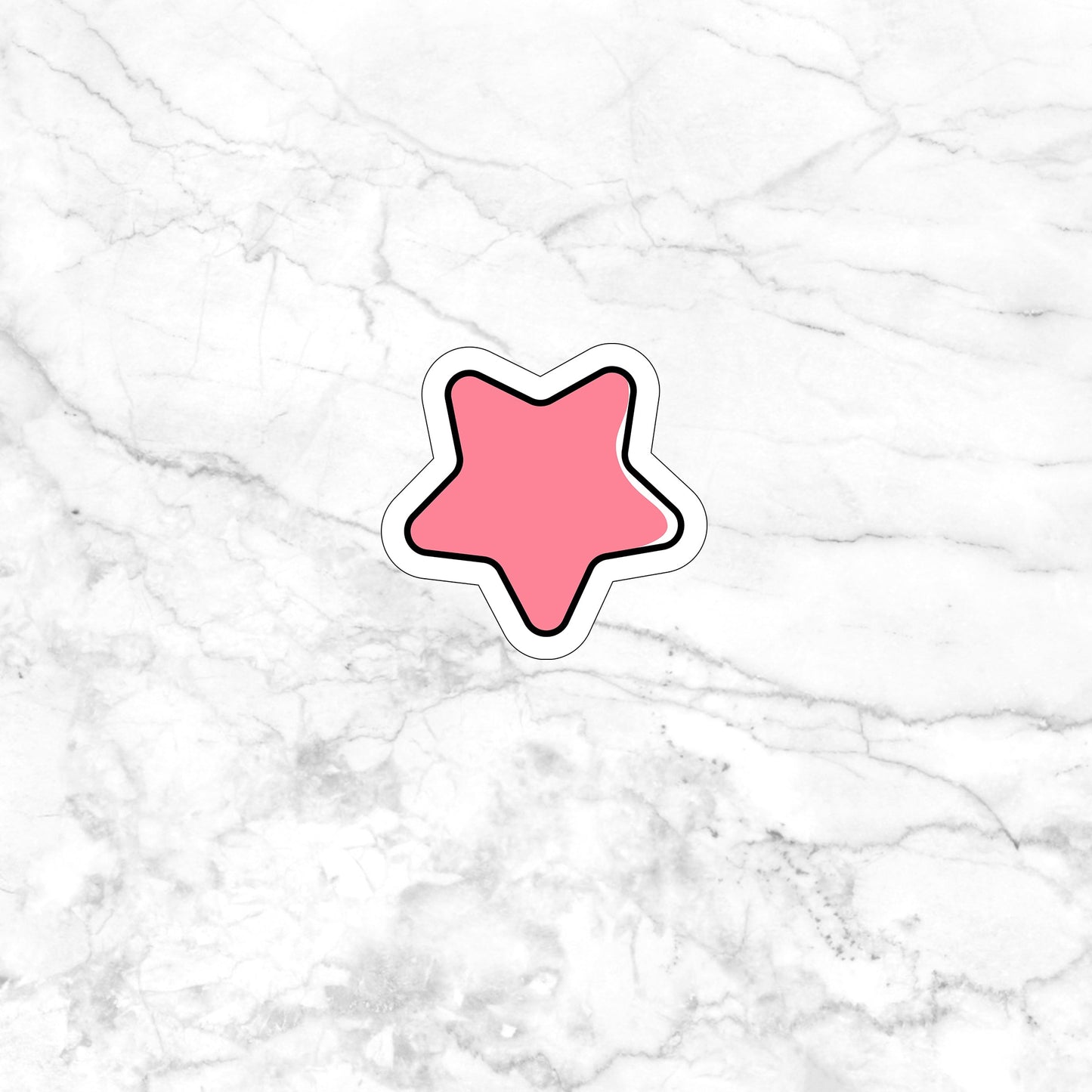 Pink Star Sticker, Express Yourself with our Unique Vinyl Stickers for Laptops, Tablets, and More!