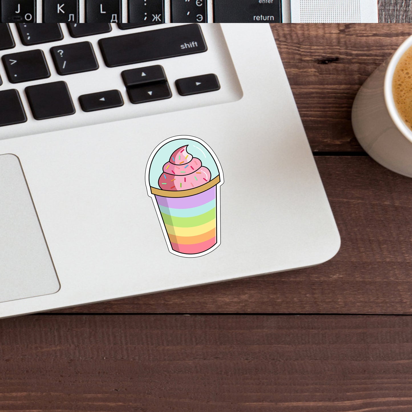 Dessert Sticker Express Yourself with our Unique Vinyl Stickers for Laptops, Tablets, and More!