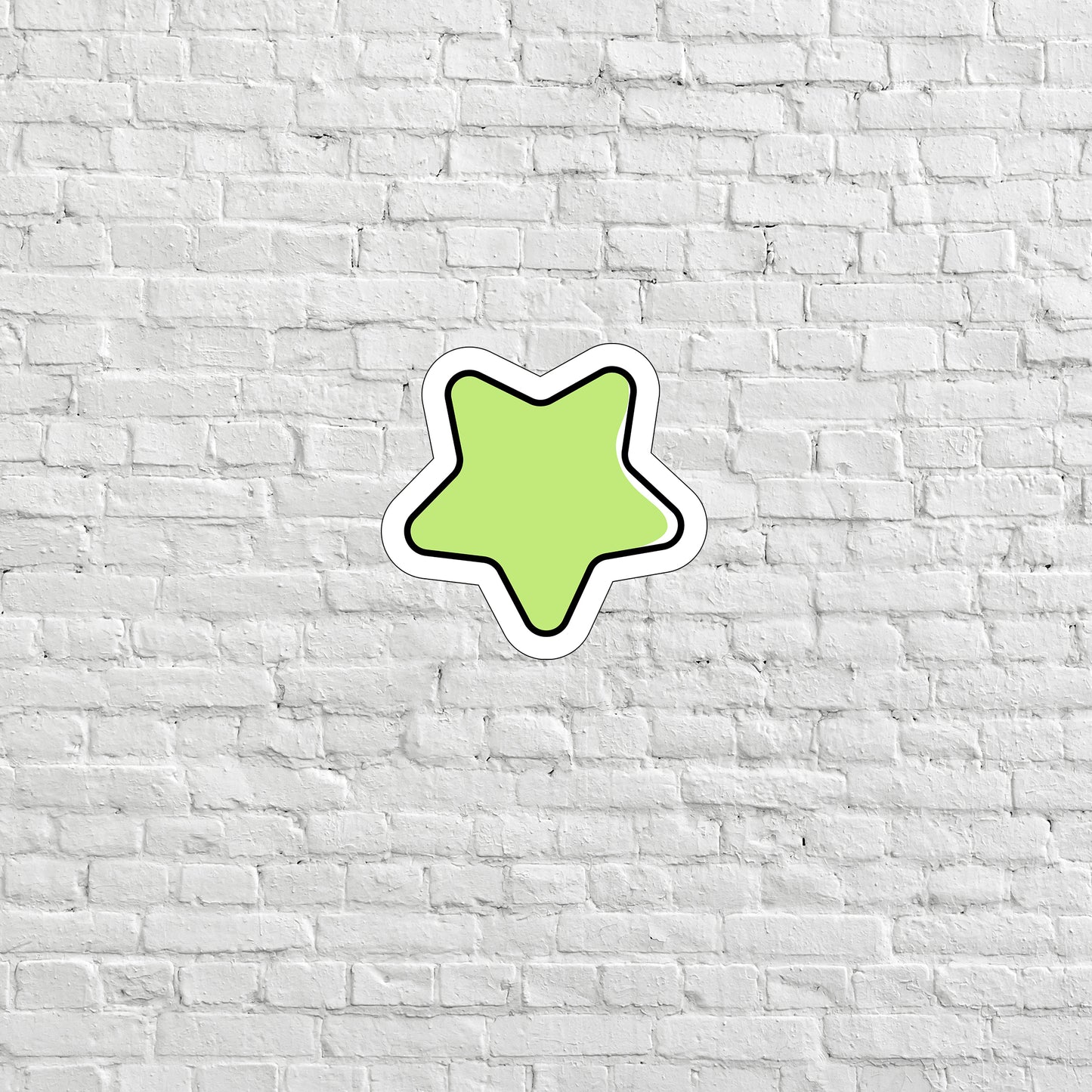 Green Star Sticker, Express Yourself with our Unique Vinyl Stickers for Laptops, Tablets, and More!