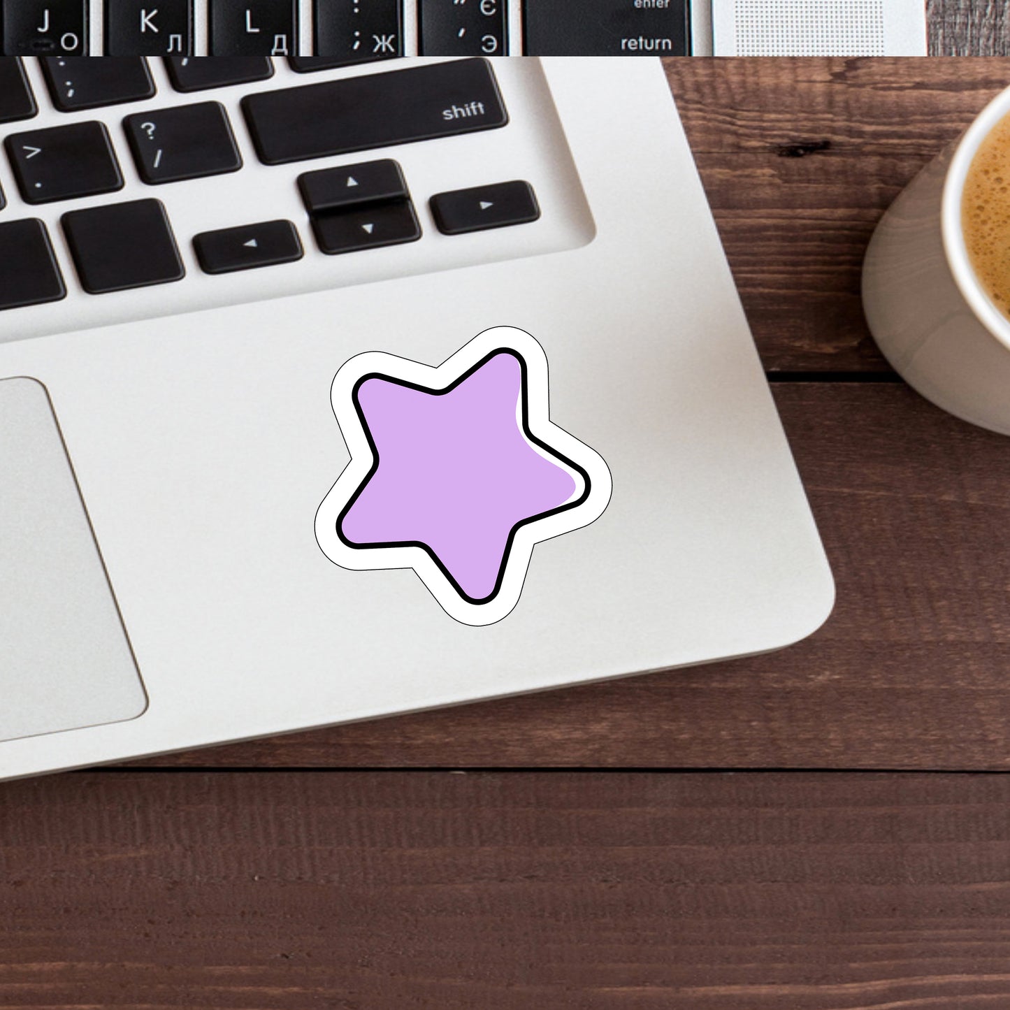 Purple Star Sticker, Express Yourself with our Unique Vinyl Stickers for Laptops, Tablets, and More!