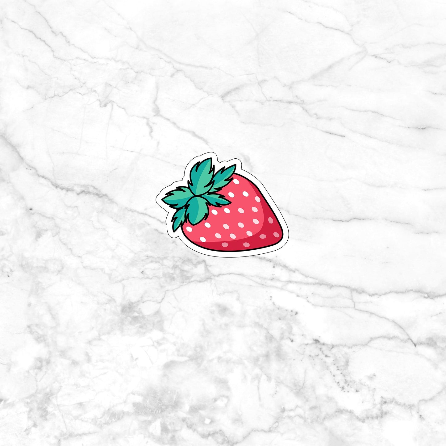 Strawberry Sticker, Express Yourself with our Unique Vinyl Stickers for Laptops, Tablets, and More!