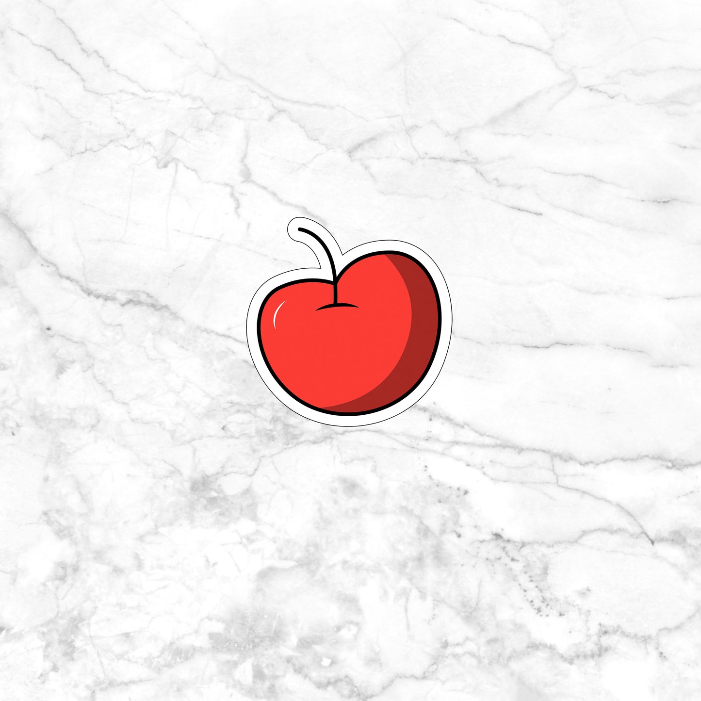 Cherry Sticker, Express Yourself with our Unique Vinyl Stickers for Laptops, Tablets, and More!