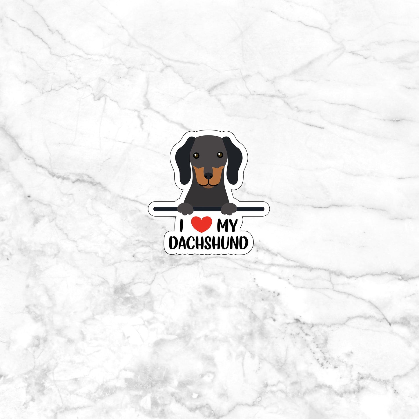 Dachshund Sticker, Express Yourself with our Unique Vinyl Stickers for Laptops, Tablets, and More!