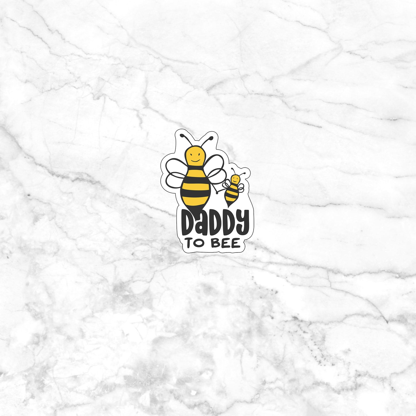 Daddy to Bee Sticker, Express Yourself with our Unique Vinyl Stickers for Laptops, Tablets, and More!