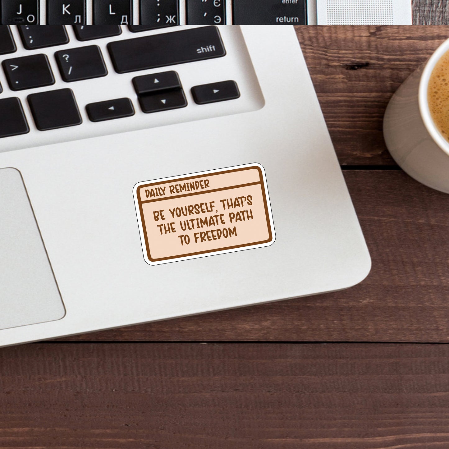 Be Yourself Sticker, Express Yourself with our Unique Vinyl Stickers for Laptops, Tablets, and More!