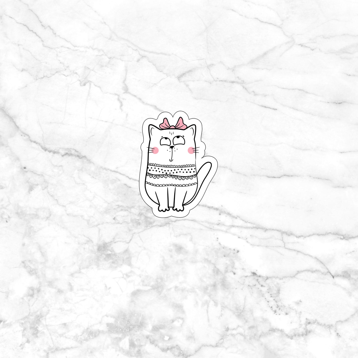 Doodle cats printable stickers (6) Stickers