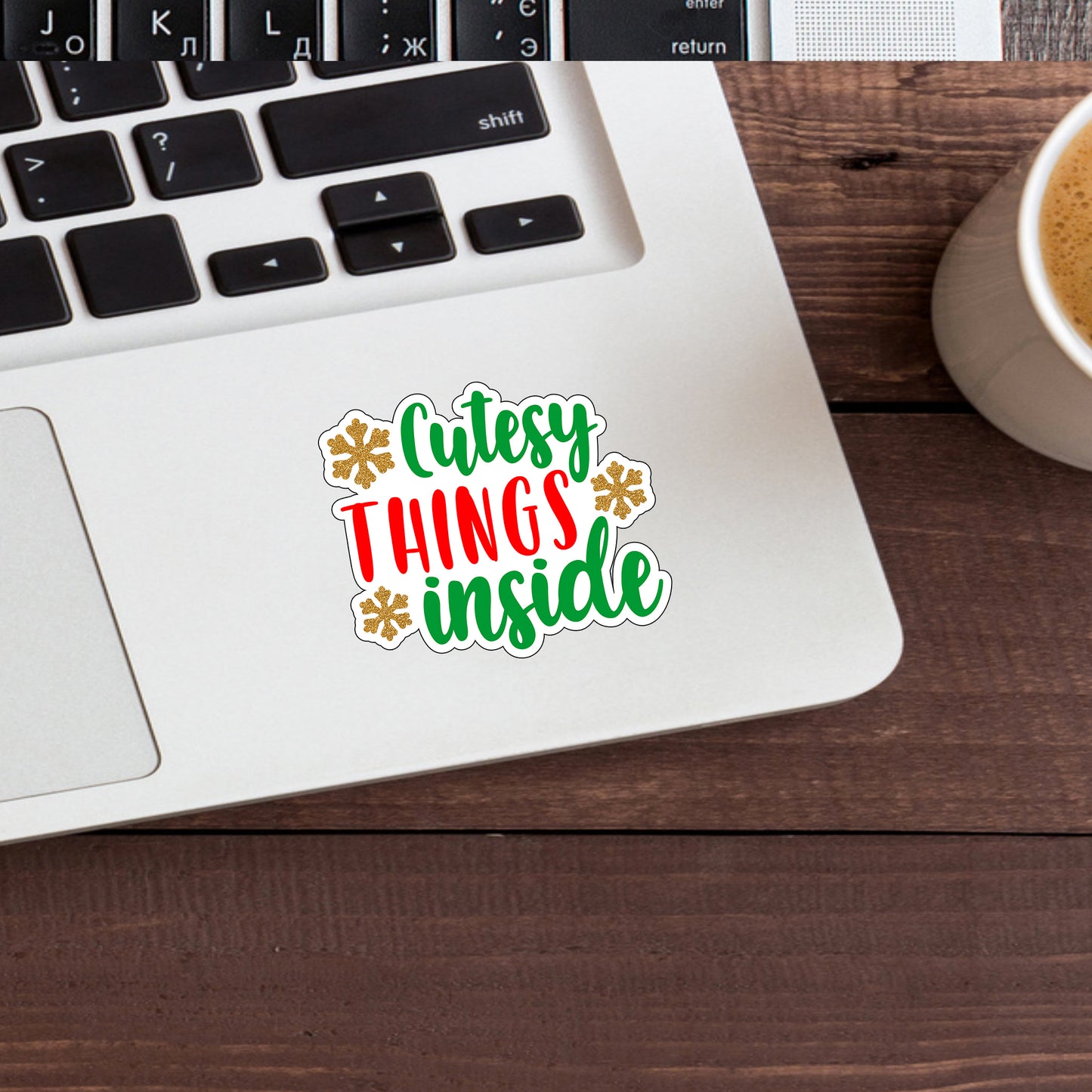 Cutesy Things Inside, Express Yourself with our Unique Vinyl Stickers for Laptops, Tablets, and More!