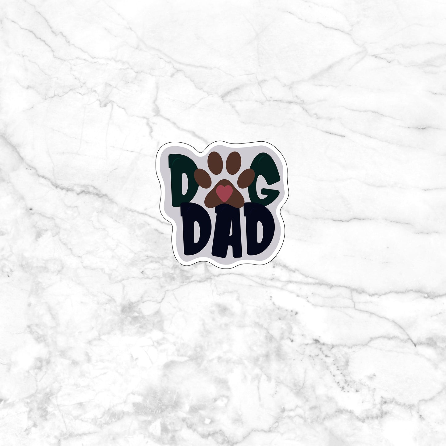 Dog Dad Sticker, Express Yourself with our Unique Vinyl Stickers for Laptops, Tablets, and More!