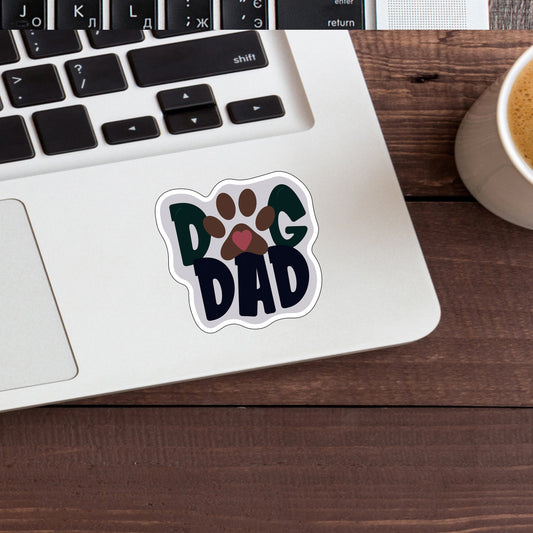 Dog Dad Sticker, Express Yourself with our Unique Vinyl Stickers for Laptops, Tablets, and More!