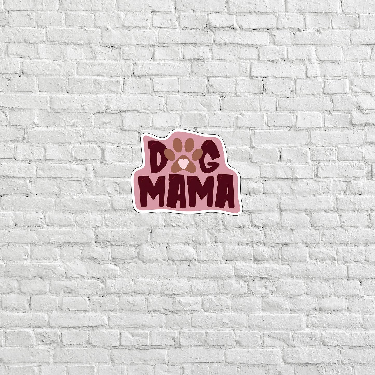 Dog Mama Sticker, Express Yourself with our Unique Vinyl Stickers for Laptops, Tablets, and More!