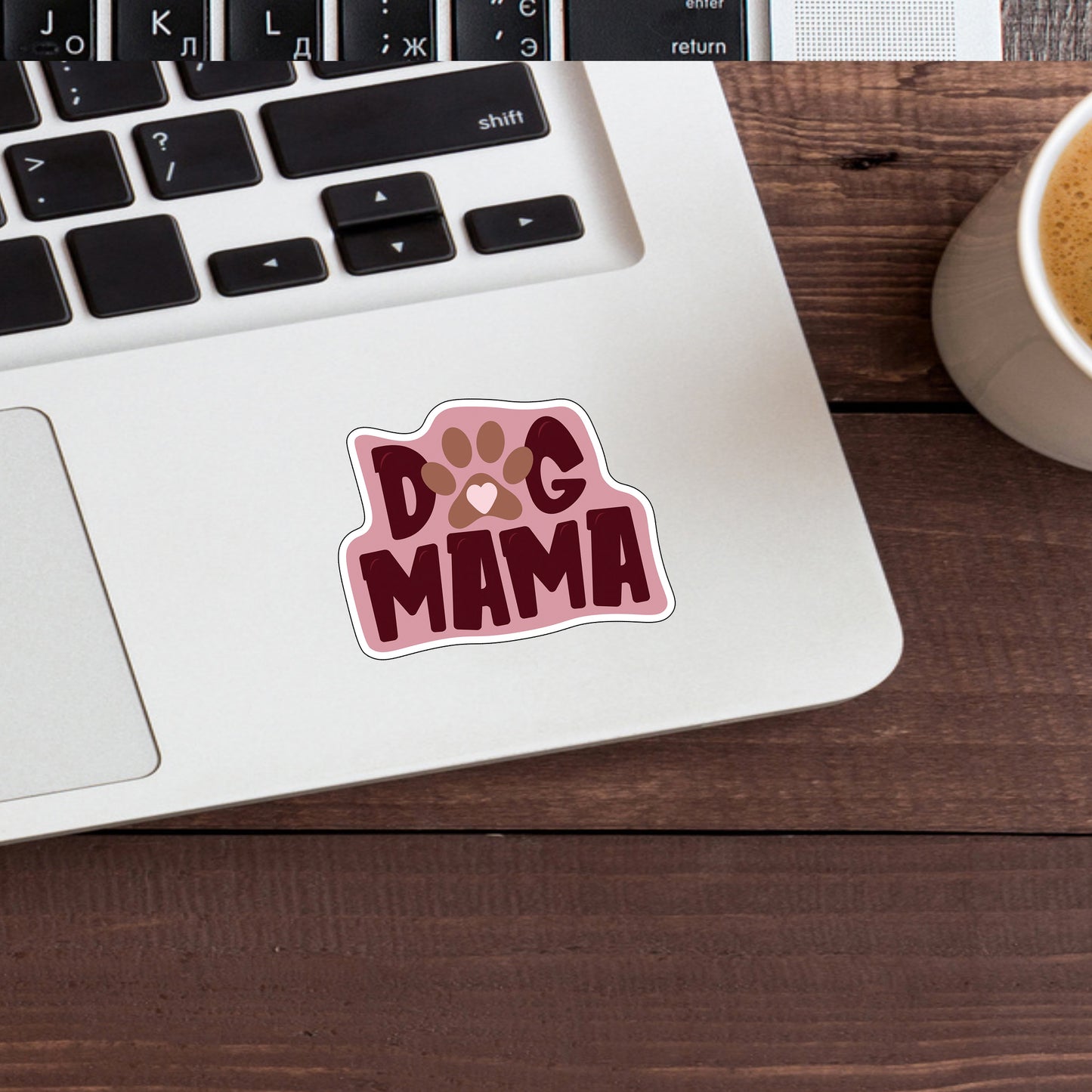 Dog Mama Sticker, Express Yourself with our Unique Vinyl Stickers for Laptops, Tablets, and More!