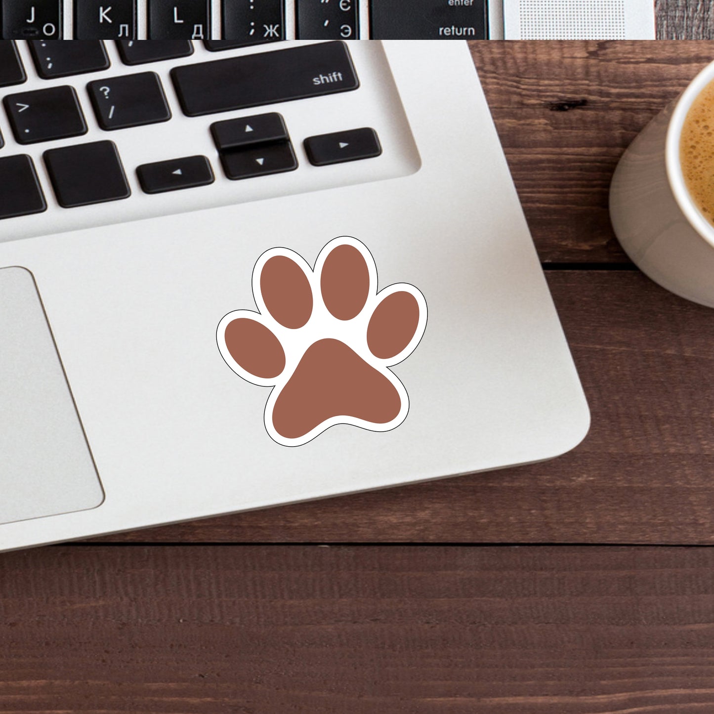 Dog Paw Sticker, Express Yourself with our Unique Vinyl Stickers for Laptops, Tablets, and More!