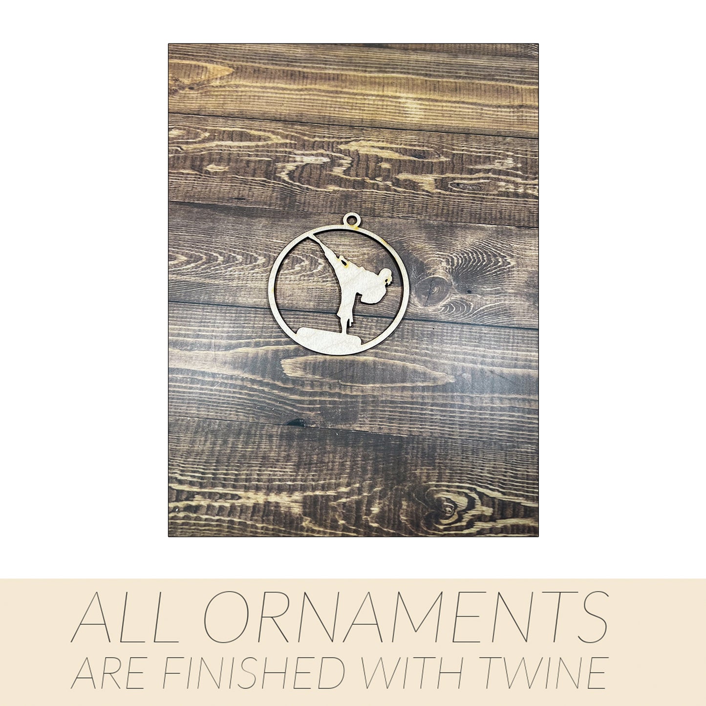 Karate Ornament, Wooden Sports Ornament, Sports Ornament, Engraved Ornament, Laser Engraved Wood Ornament