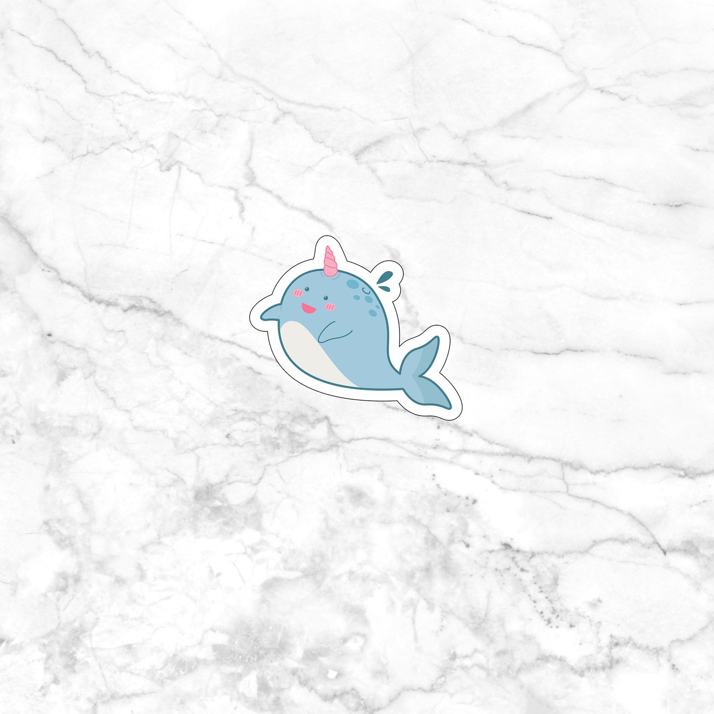 Adorable Narwhal with Cute Bubbles
