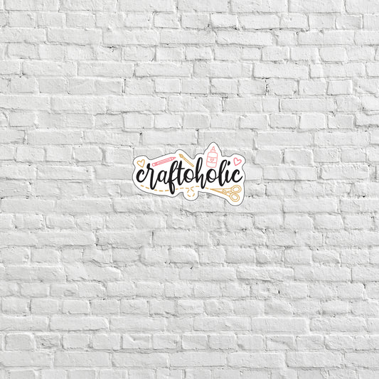 Craftoholic Sticker, Express Yourself with our Unique Vinyl Stickers for Laptops, Tablets, and More!