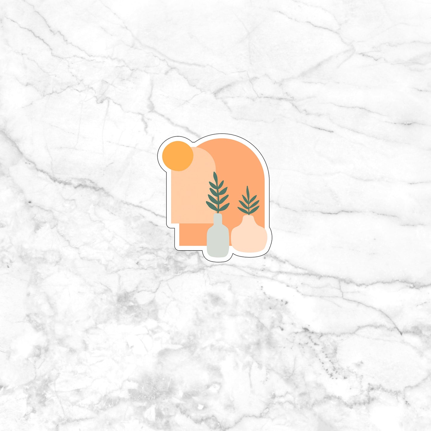 Arches Plants , Vinyl Sticker, Laptop Sticker, Laptop Decal