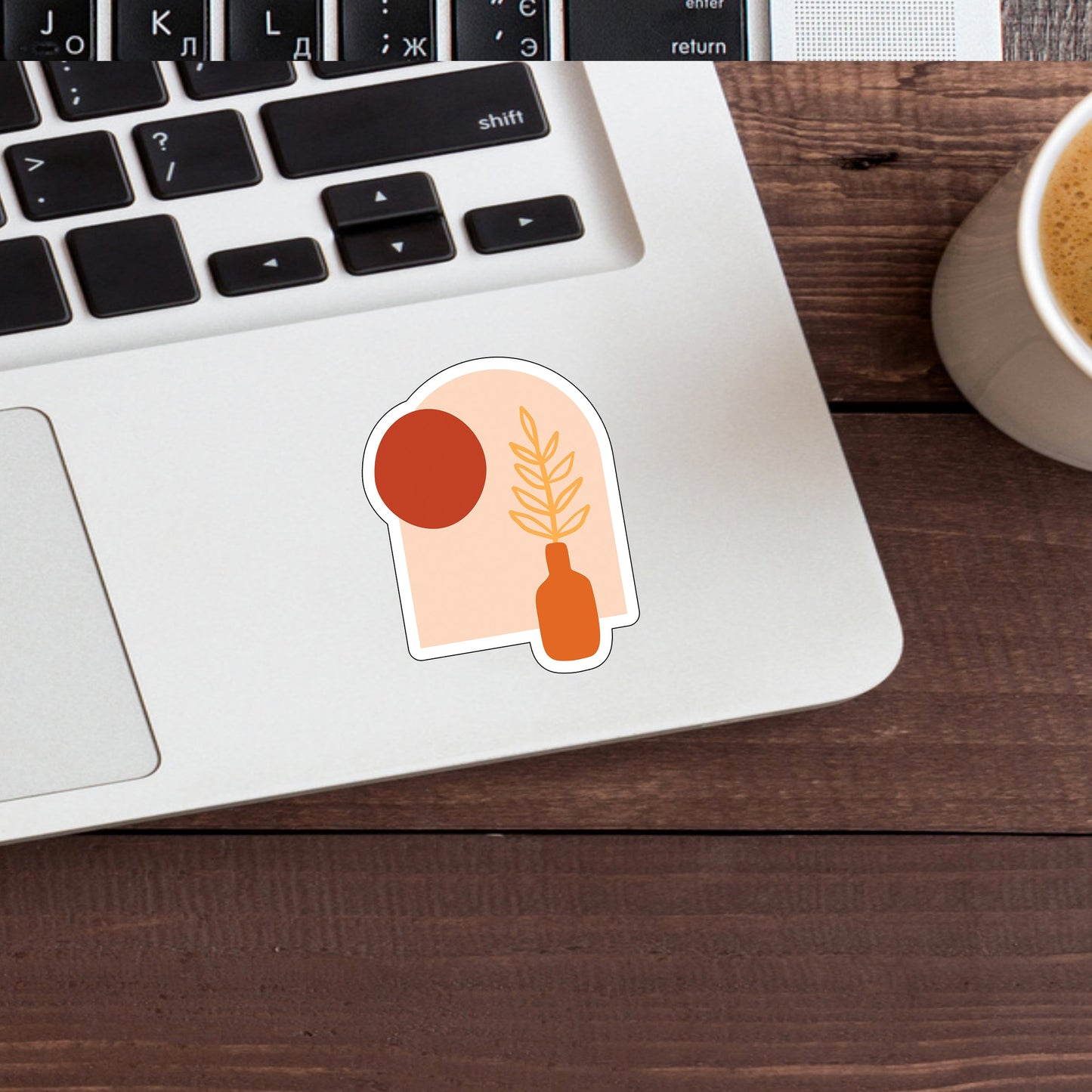 Arch Sun Plant , Vinyl Sticker, Laptop Sticker, Laptop Decal