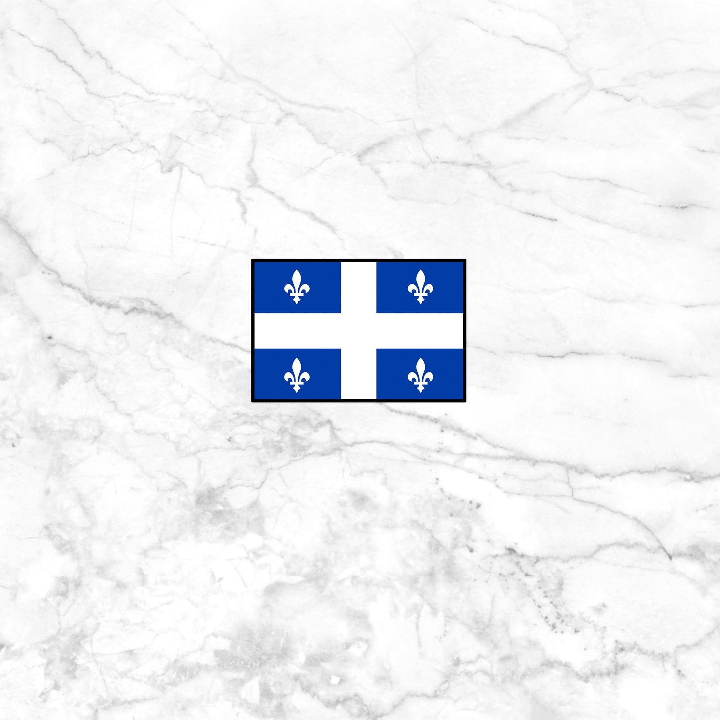 Quebec Flag Sticker, Provincial Flags of Canada_