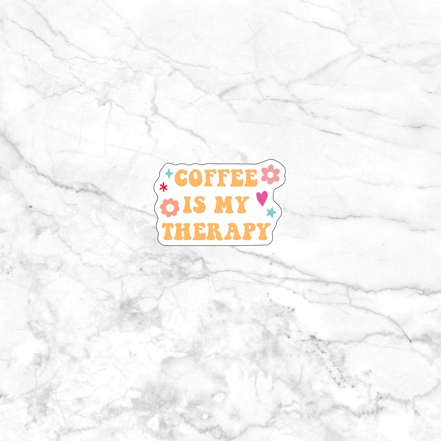 Coffee is my therapy Sticker