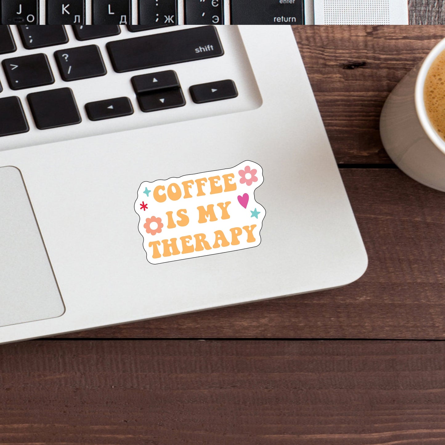 Coffee is my therapy Sticker