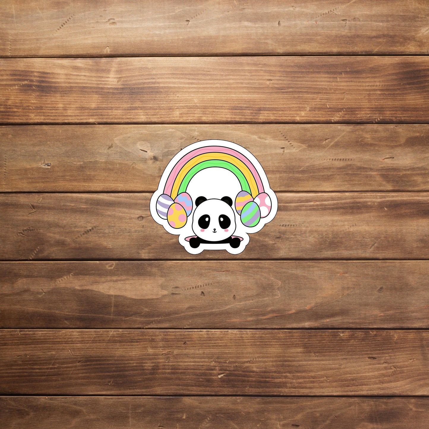 Cute Easter Panda Sticker