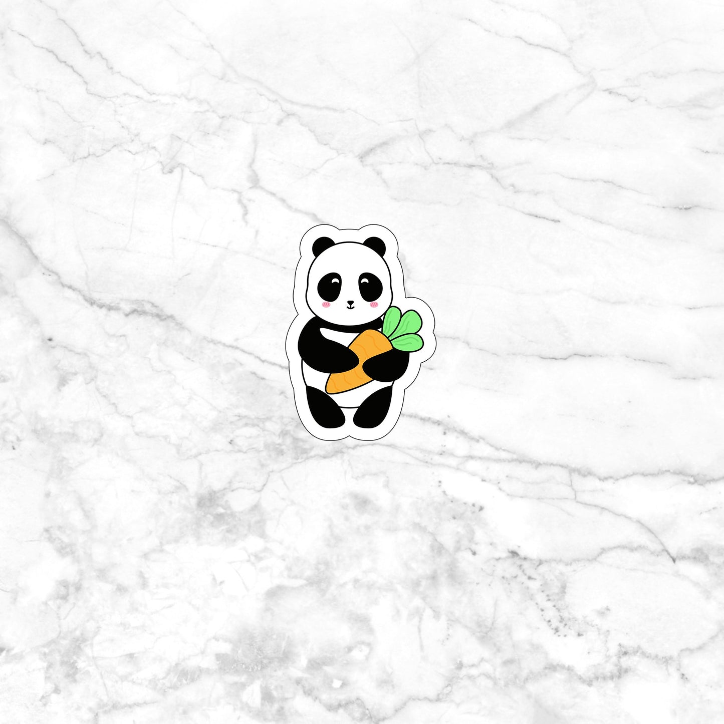 Cute Easter Panda Sticker