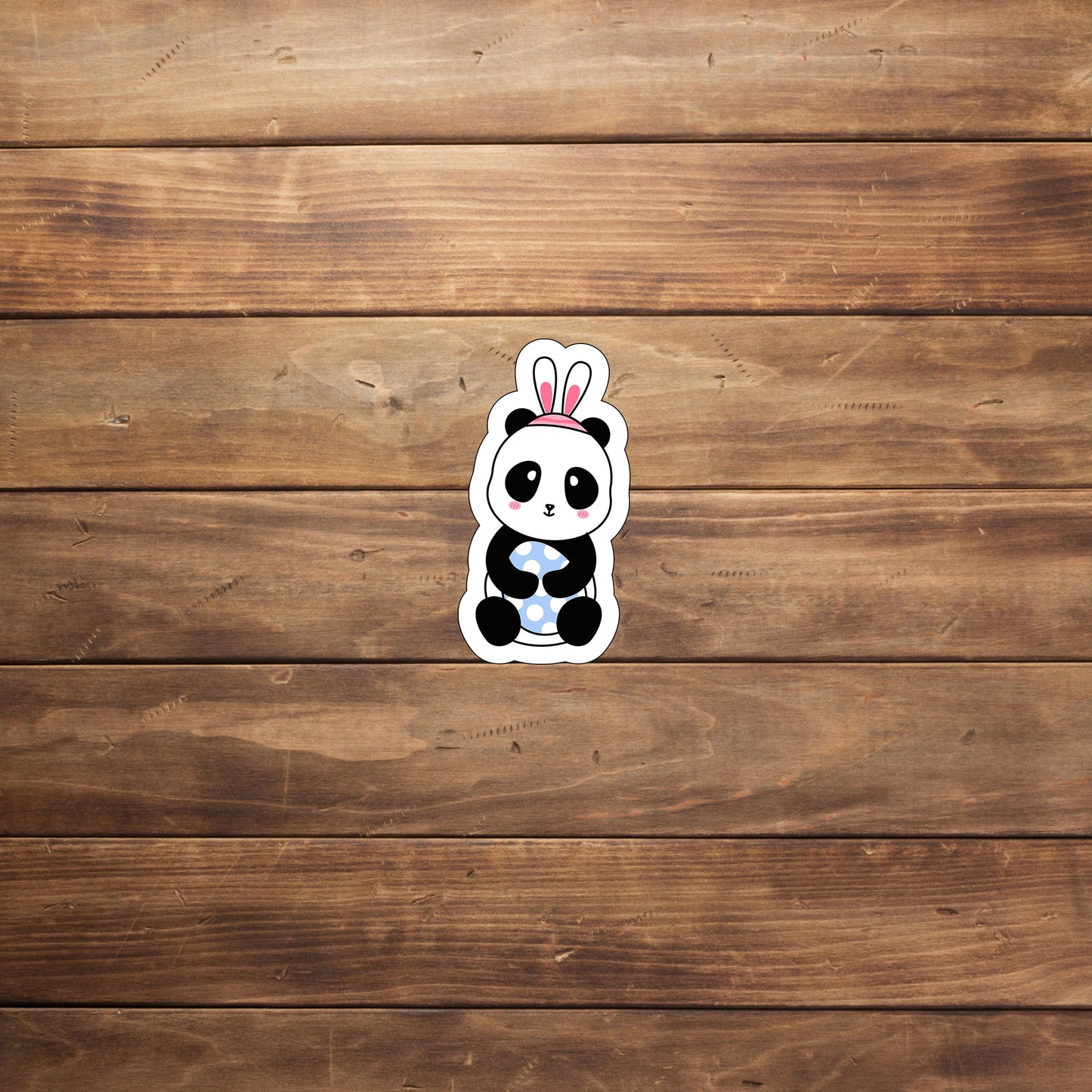 Cute Easter Panda Sticker