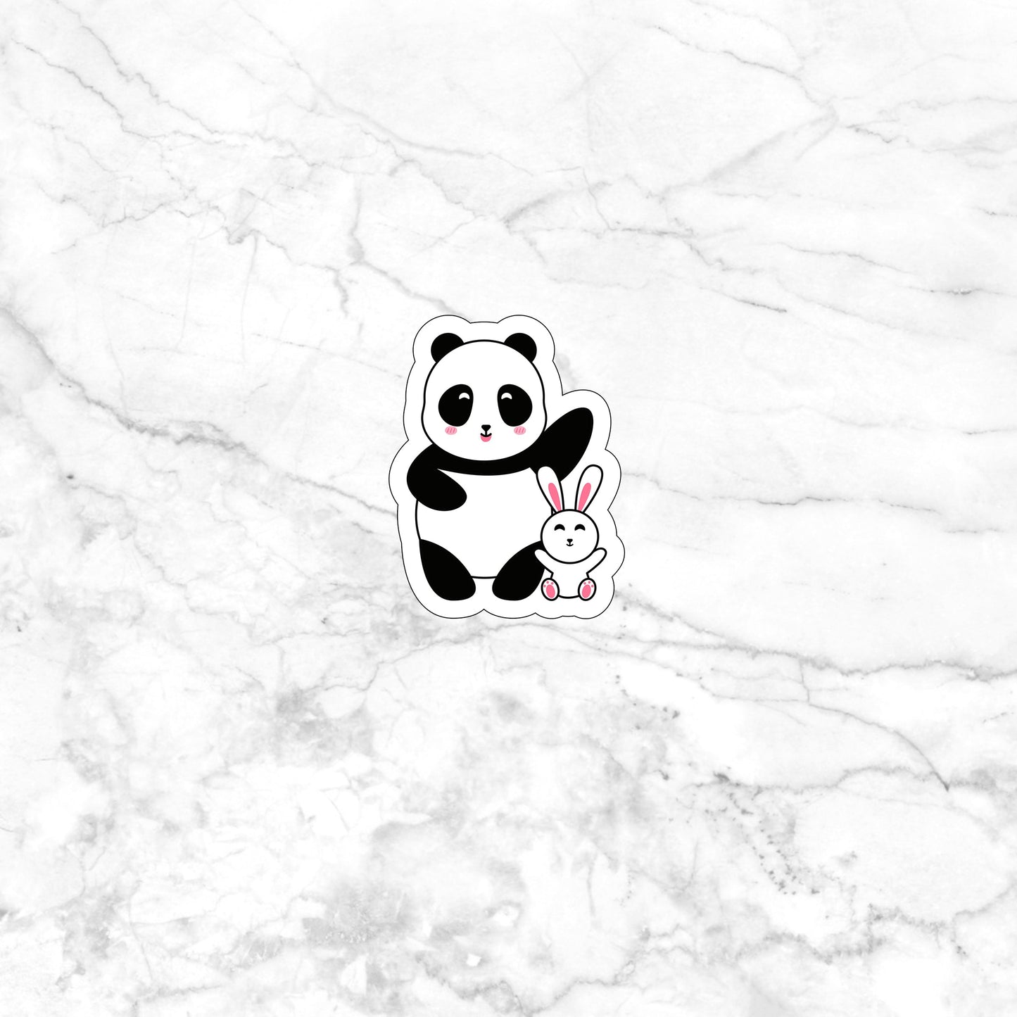 Cute Easter Panda Sticker