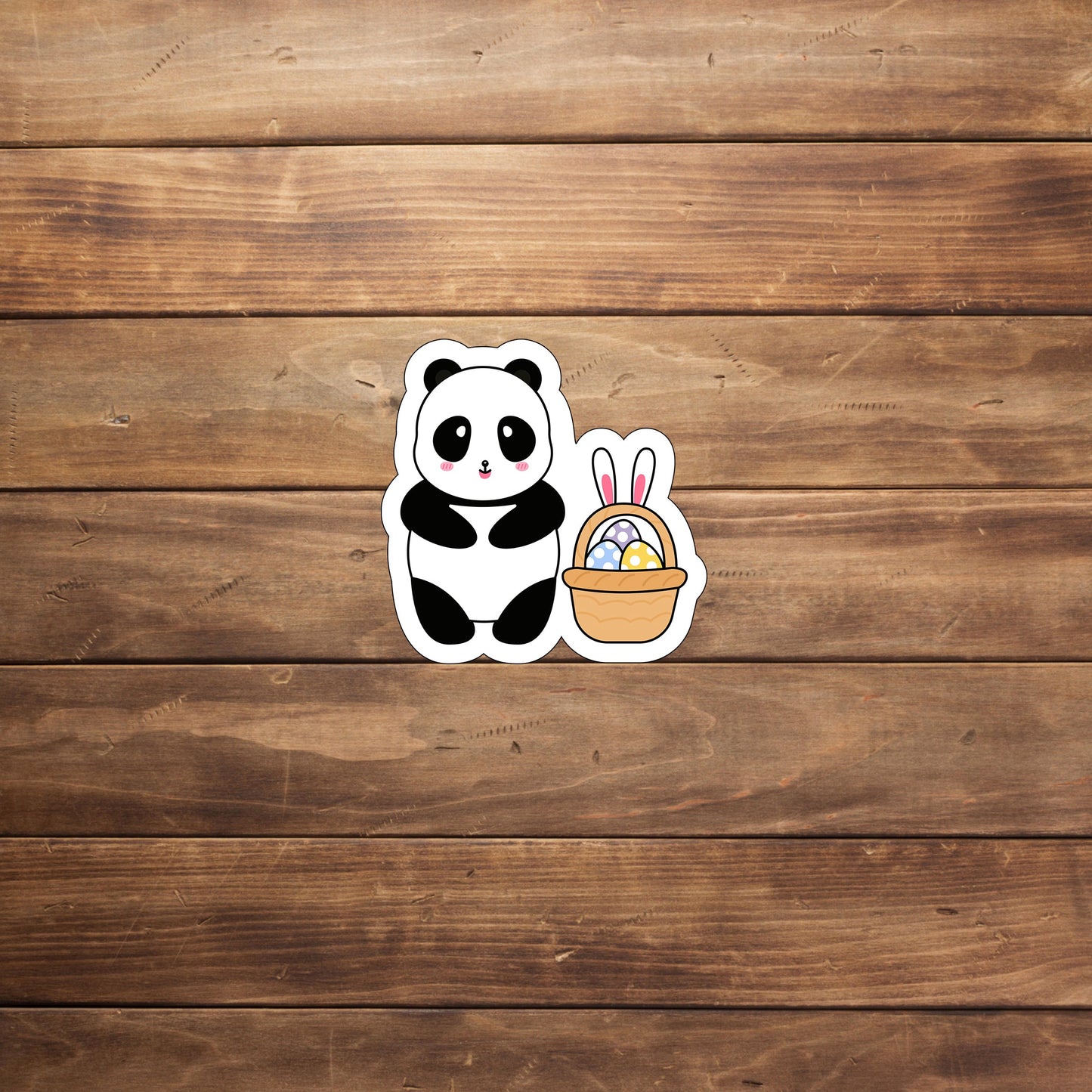 Cute Easter Panda Sticker