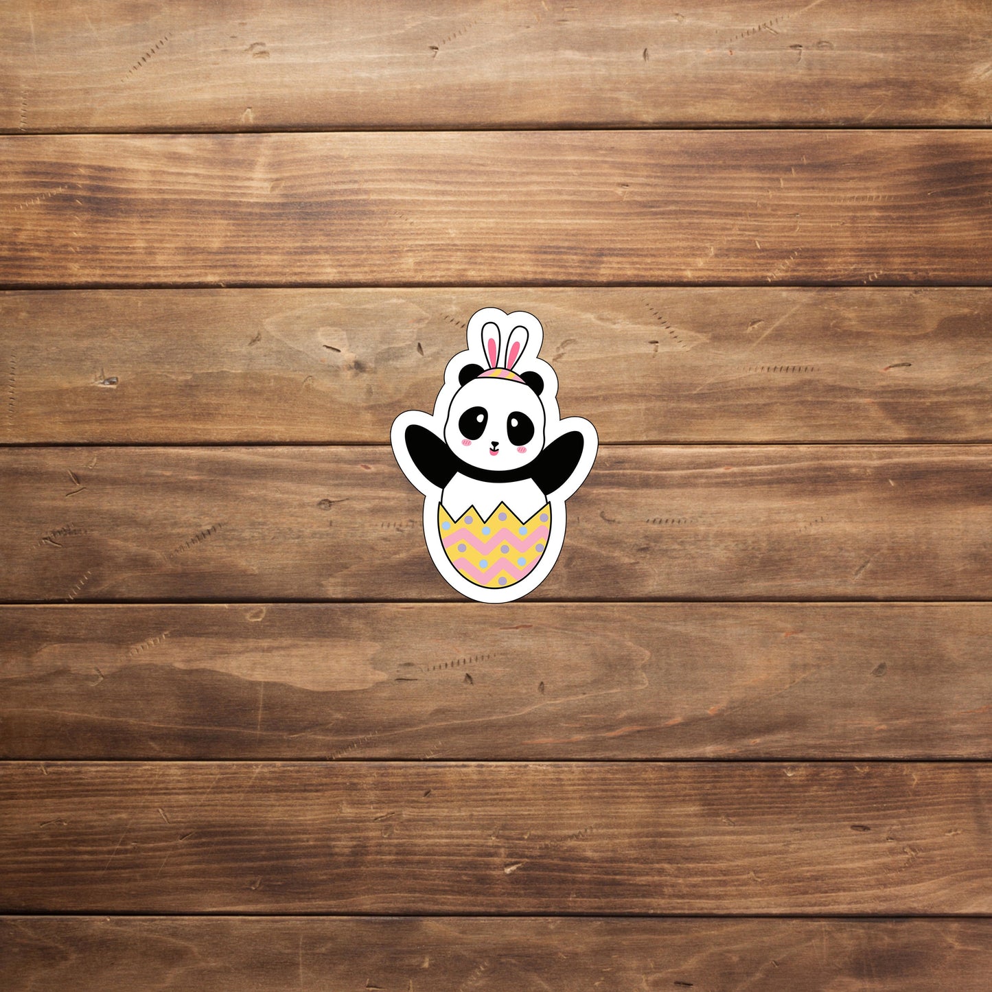 Cute Easter Panda Sticker