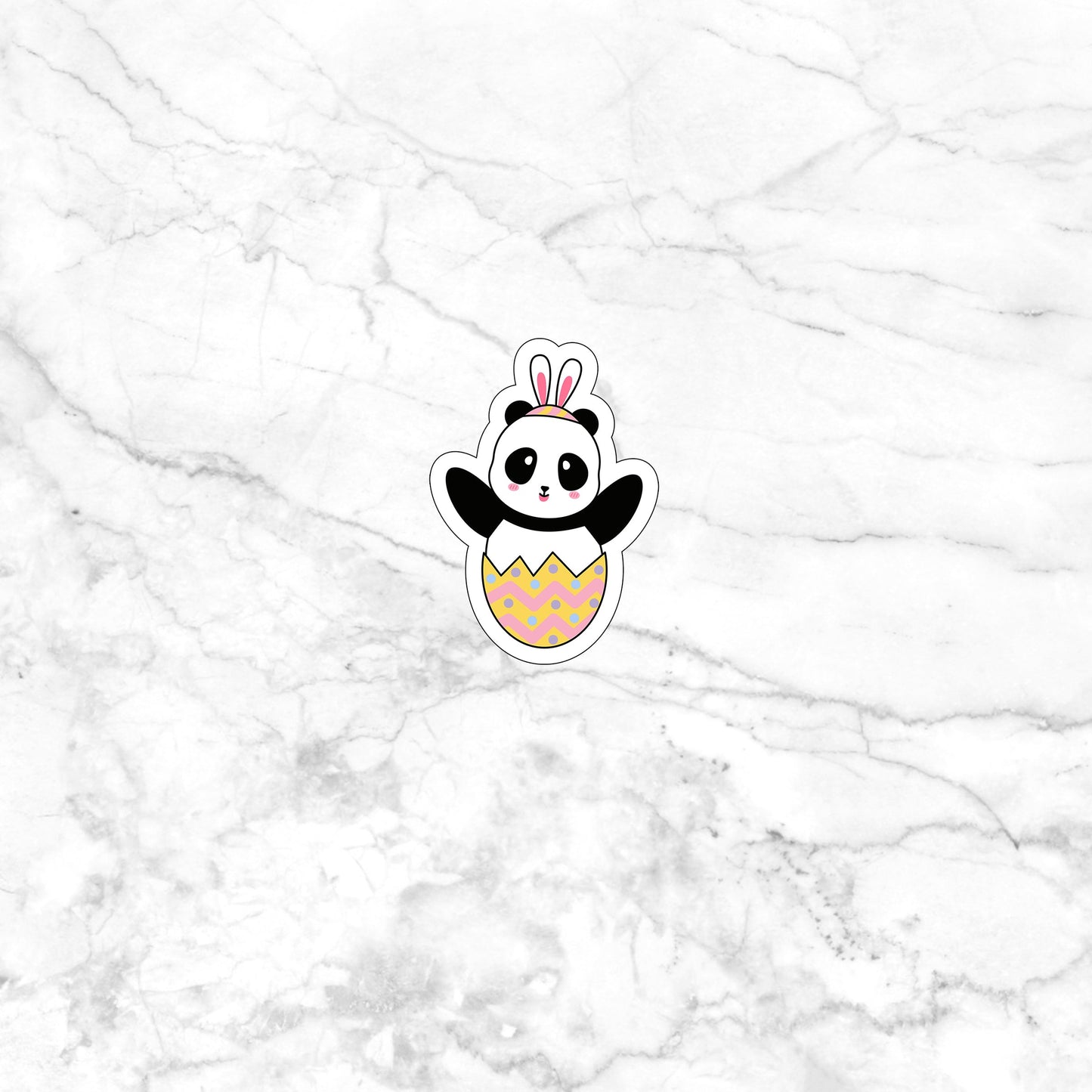 Cute Easter Panda Sticker