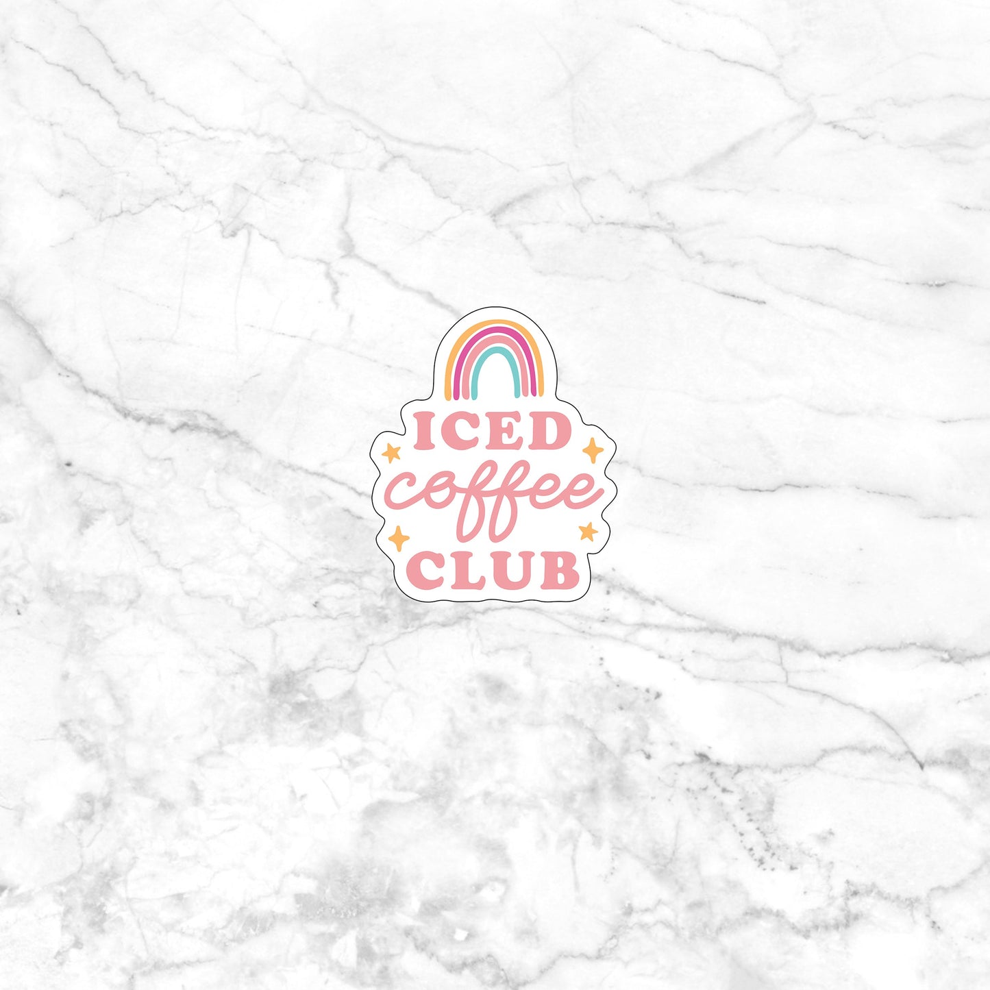 Iced Coffee Club  sticker