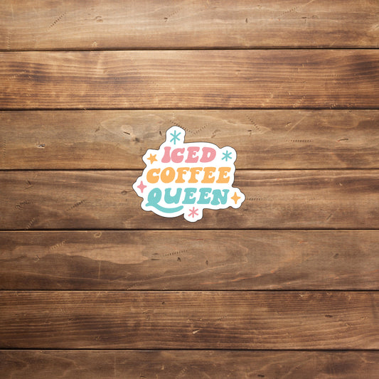 Iced Coffee Queen Sticker