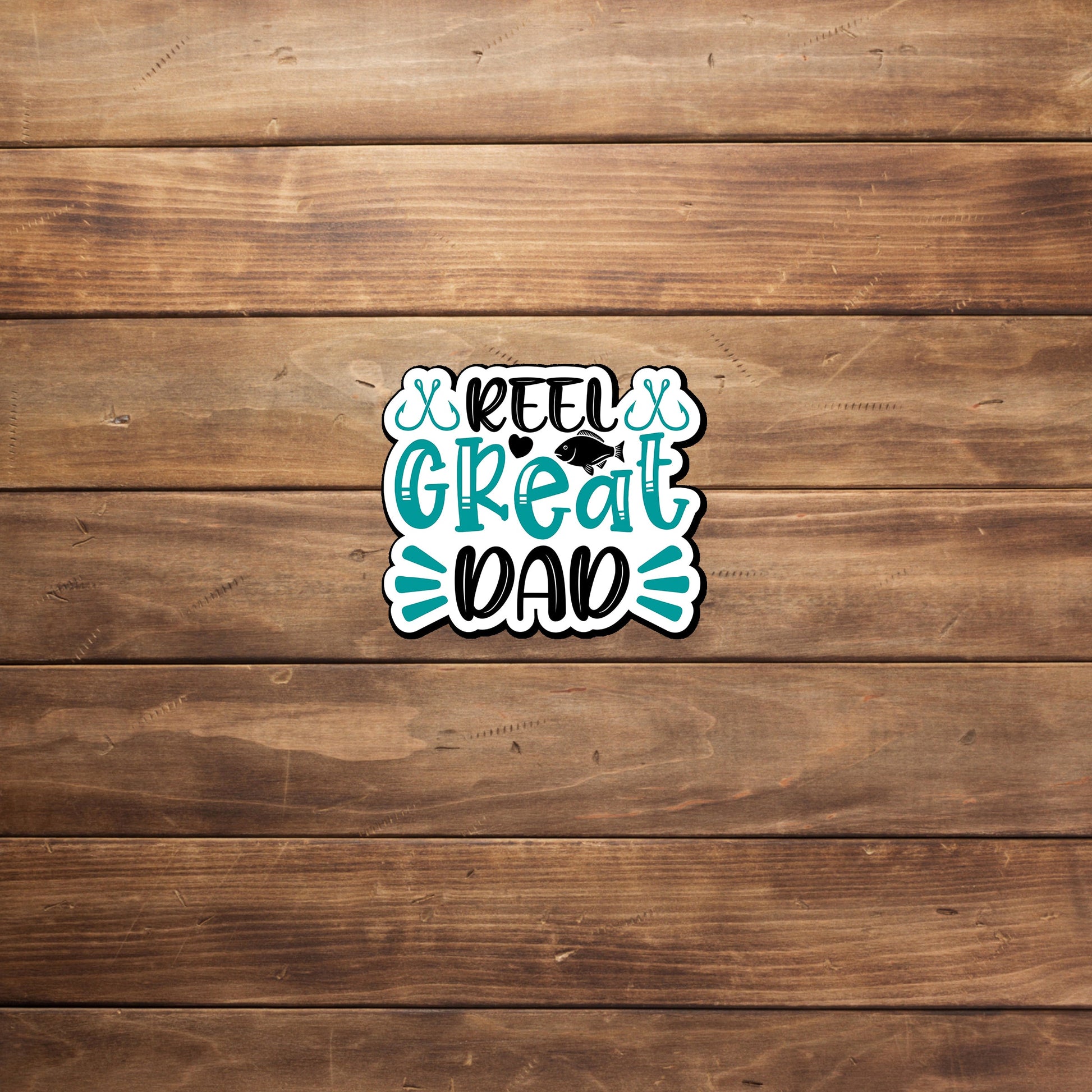 Reel Cool Dad Sticker
