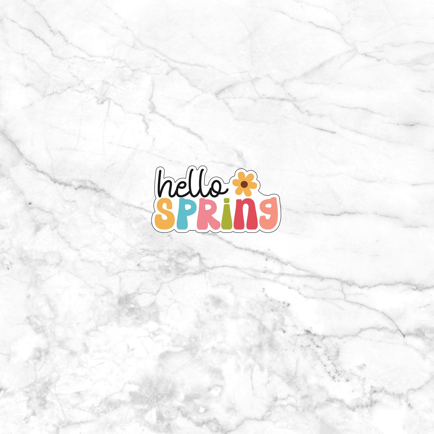 Seasons hello-spring-sticker Stickers