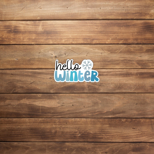 Seasons hello-winter-sticker Stickers