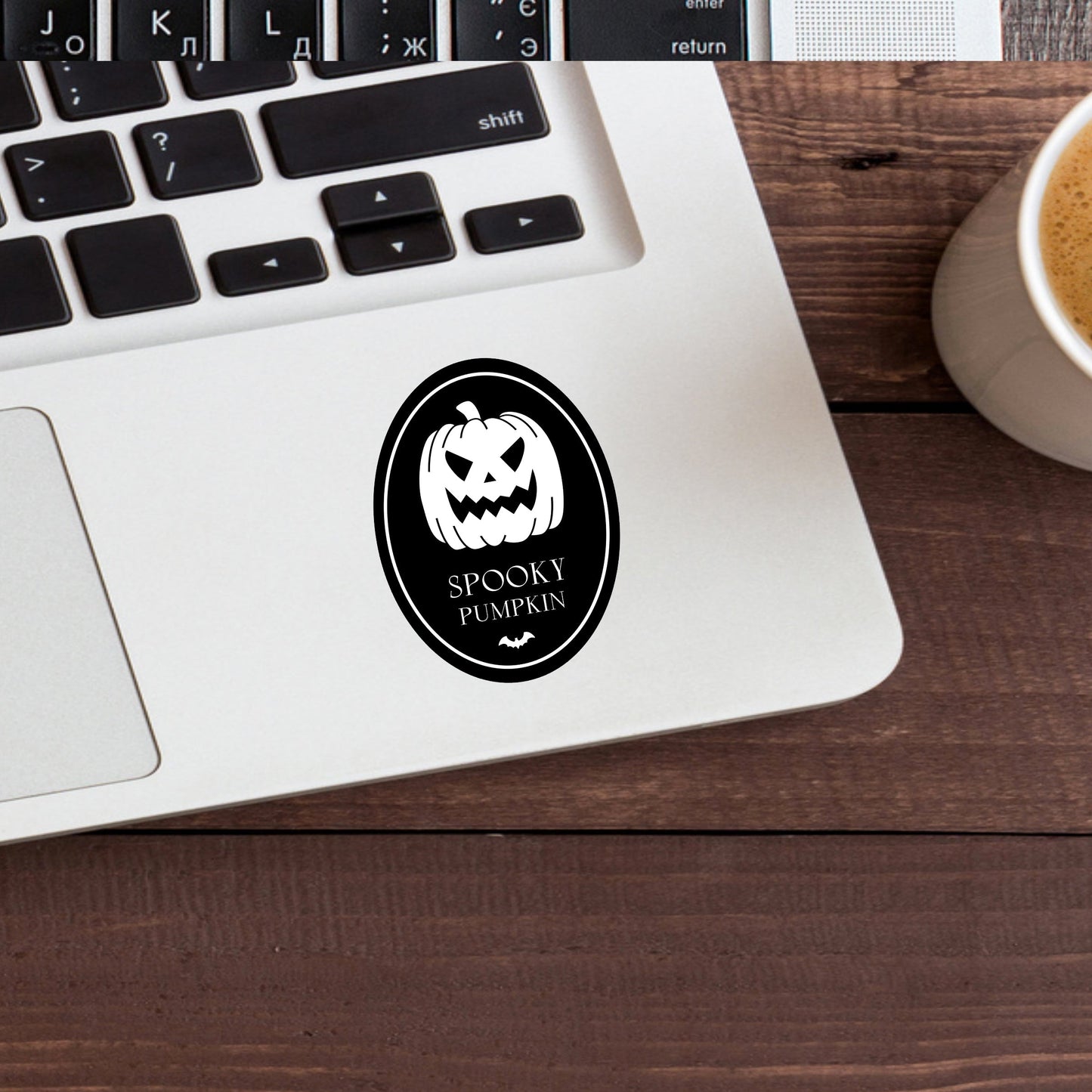 Spooky pumpkin  Sticker,  Vinyl sticker, laptop sticker, Tablet sticker