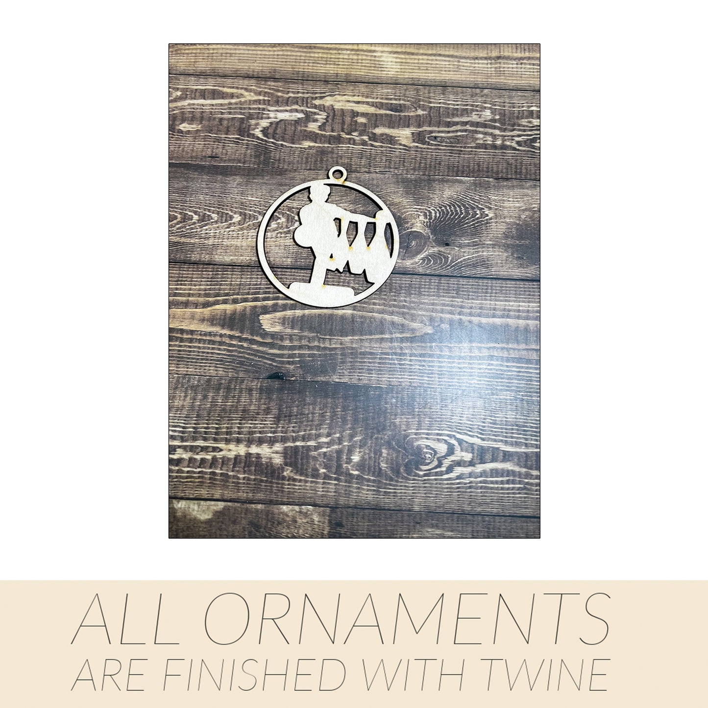 Bowling Ornament, Wooden Sports Ornament, Sports Ornament, Engraved Ornament, Laser Engraved Wood Ornament