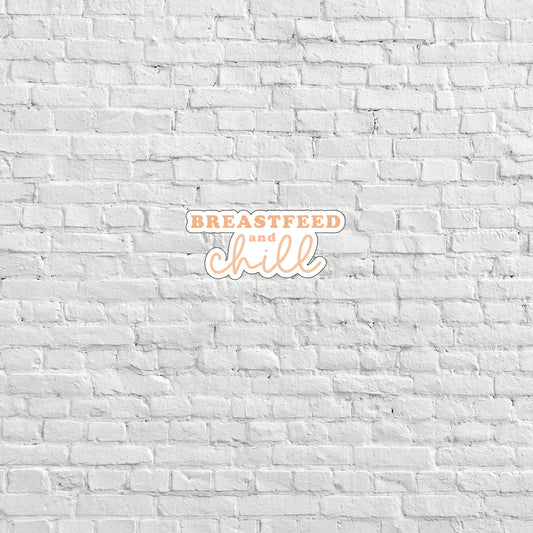 a white brick wall with the words breastfeed and a smile on it