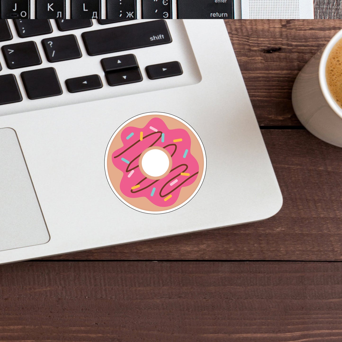 Food and Drink Sticker,  donut-sticker Sticker