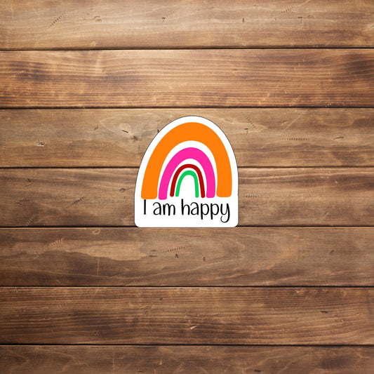 Motivation Sticker  - I am happy Sticker