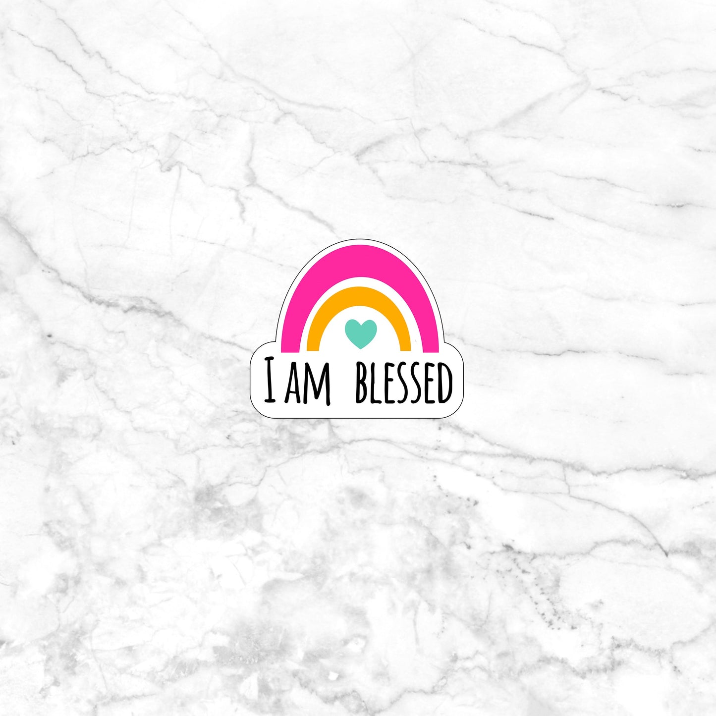 Motivation Sticker  - I am blessed Sticker