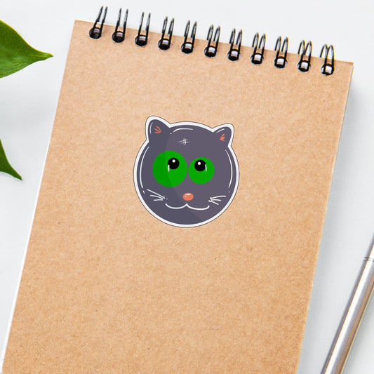 russian blue Funny Cat Sticker