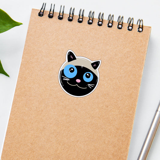 siamese Funny Cat Sticker