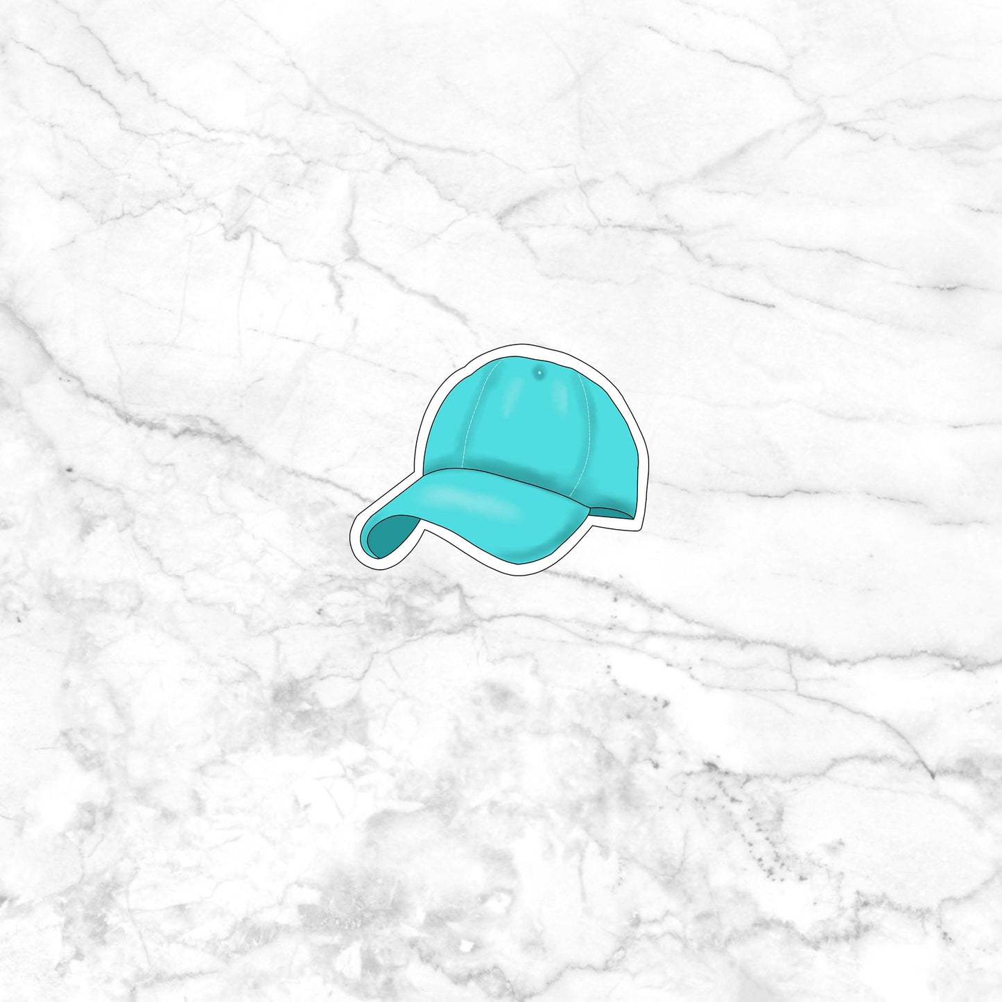 Summertime_Baseball Cap  Sticker